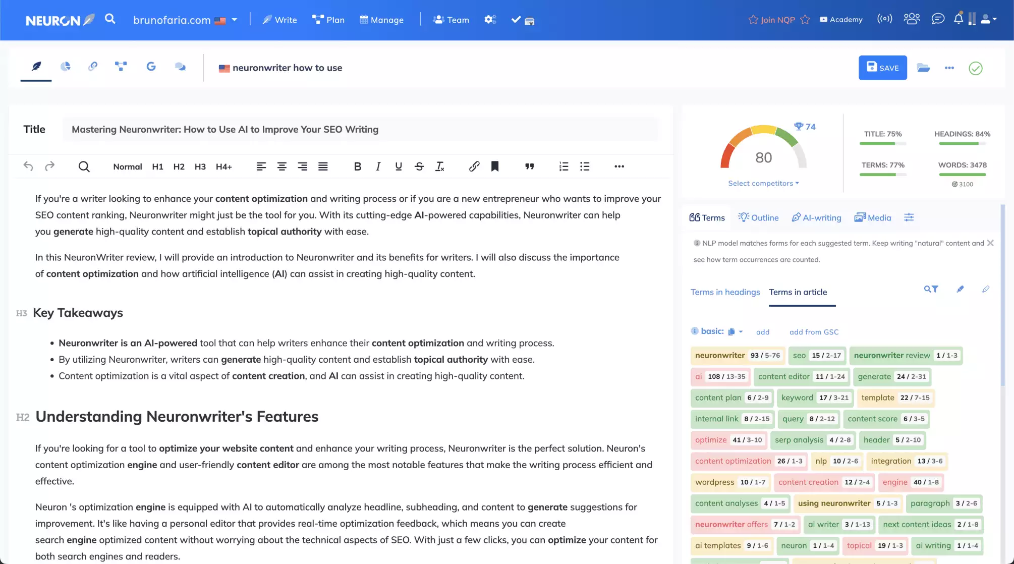 neuronwriter how to use 15 neuronwriter how to use