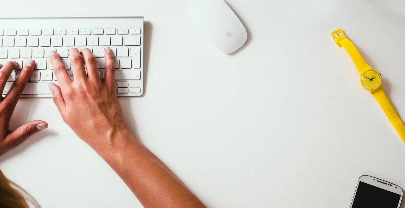 how to improve the seo 3 person typing on Apple Cordless Keyboard